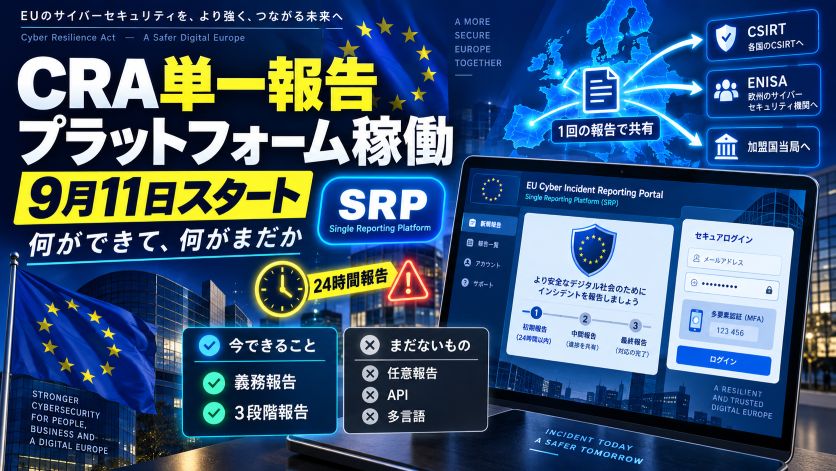 CRA単一報告プラットフォーム（SRP）が9月11日に稼働｜何ができて、何がまだか