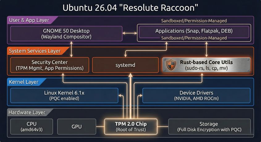 Ubuntu 26.04セキュリティアーキテクチャ