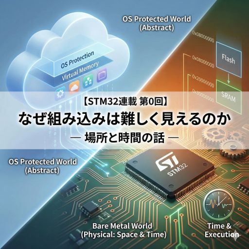 【STM32連載 第0回】なぜ組み込みは難しく見えるのか ― 場所と時間の話 ―